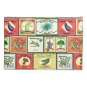 Etiketten voor  groenten en fruit kussensloop (Achterkant-Links)