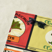 Etiketten voor  groenten en fruit strandlaken (In situ)