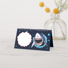 Etiketten voor haaienvoer Shark Place cards Plaatskaartje