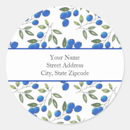 Etiketten voor 'handgeschreven blauwbes'