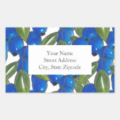 Etiketten voor 'handgeschreven blauwbes' (Voorkant)