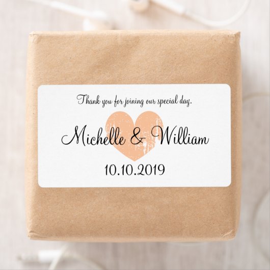 Etiketten voor -hartentrouwwater voor flessen (Insitu)