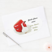 Etiketten voor het inblikken van knoflook en rode  (Envelop)