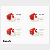 Etiketten voor het inblikken van knoflook en rode  (Vel)