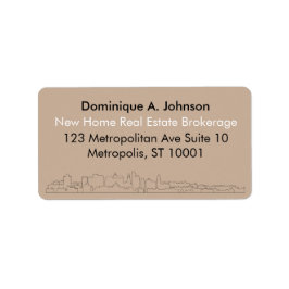 Etiketten voor het lokale onroerend goed van de Aa