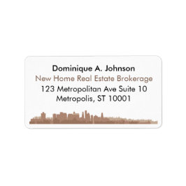 Etiketten voor het lokale onroerend goed van de Aa