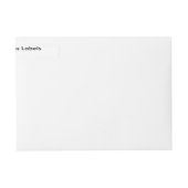 Etiketten voor het retouradres van de douane: 0,62 (Voorkant)