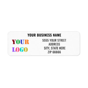 Etiketten voor het retouradres van de Logo van het