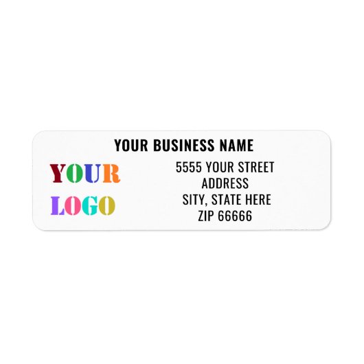 Etiketten voor het retouradres van de Logo van het (Voorkant)