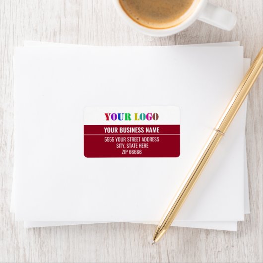 Etiketten voor het retouradres van de Logo van het (Insitu)