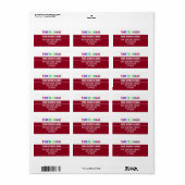 Etiketten voor het retouradres van de Logo van het (Full Sheet)