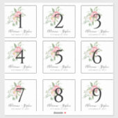 Etiketten voor het tabelnummer voor wijnflessen Ro Sticker (Vel)