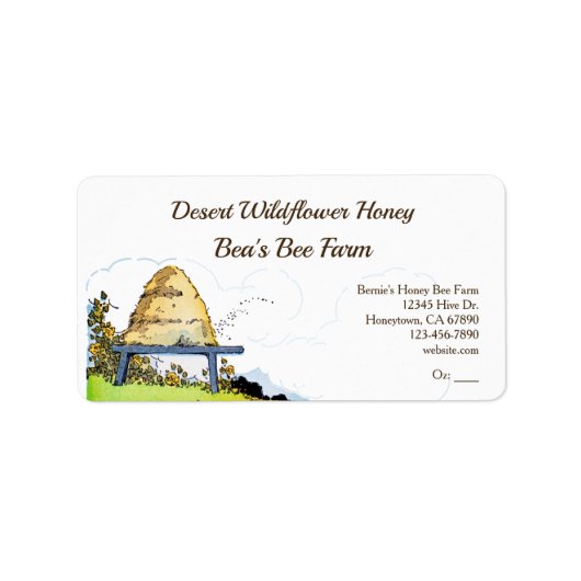 Etiketten voor  honingbijen (Voorkant)