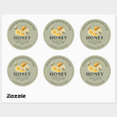 Etiketten voor honingpot - Sage Apiary Stickers (Vel)