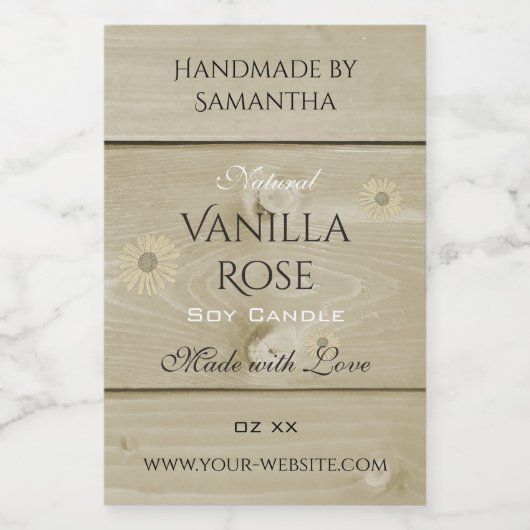 Etiketten voor houtachtige korrels Verpakking Lich (Enkel label)