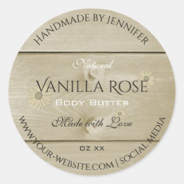 Etiketten voor houtachtige korrels Verpakking Lich