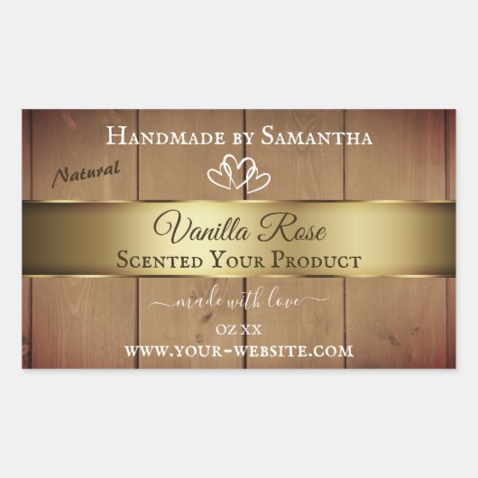 Etiketten voor houten korrels Etiketten voor goudk (Voorkant)