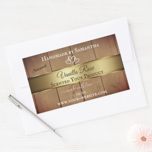 Etiketten voor houten korrels Etiketten voor goudk (Envelop)