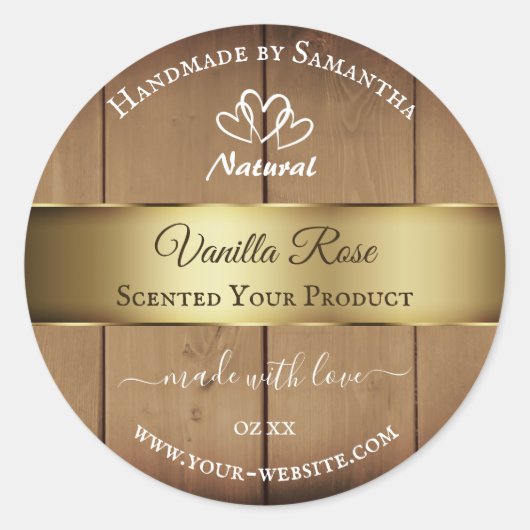 Etiketten voor houten korrels Etiketten voor goudk (Voorkant)