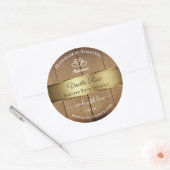 Etiketten voor houten korrels Etiketten voor goudk (Envelop)