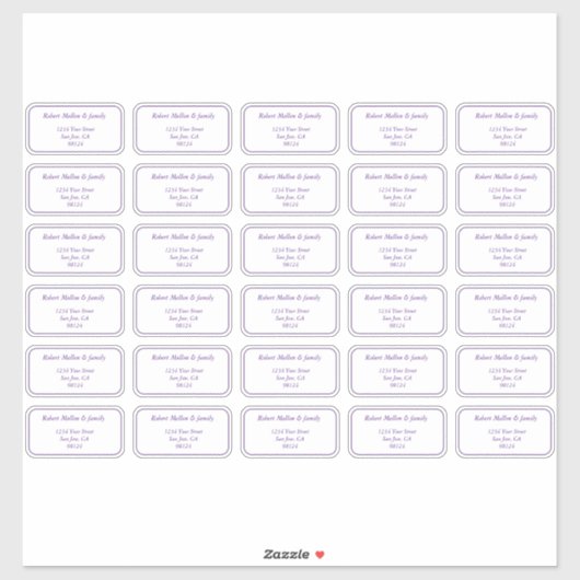 Etiketten voor individuele geadresseerden sticker (Vel)