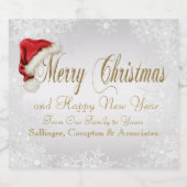 Etiketten voor kerstbierflessen (Enkel label)