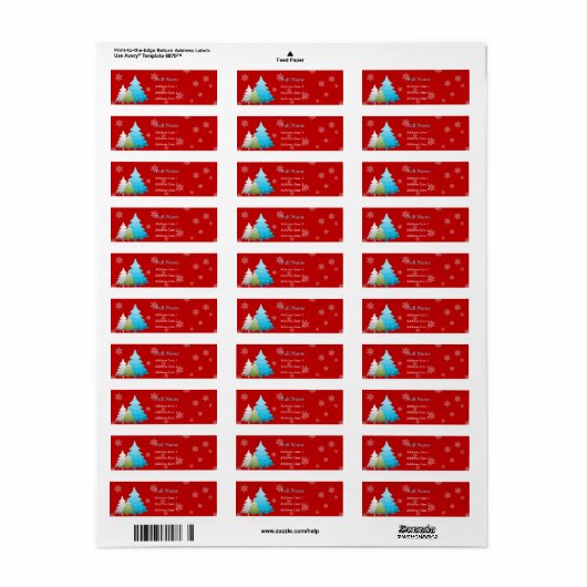 Etiketten voor kerstbomen (Full Sheet)