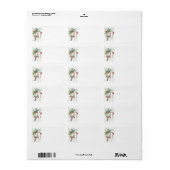 Etiketten voor kerstbomen met rondzwenken (Full Sheet)