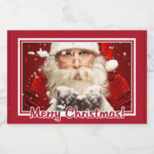 Etiketten voor kerstmis op basis van kerstmis voor (Enkel label)