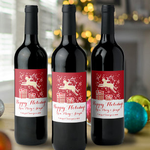 Etiketten voor kerstpersen van rendieren