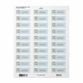 Etiketten voor kerstsnowman aangepaste retourzendi (Full Sheet)