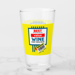 Etiketten voor kerstwijn en mousserende wijn glas