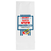 Etiketten voor kerstwijn en mousserende wijn wijn cadeautas (Achterkant)