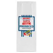 Etiketten voor kerstwijn en mousserende wijn wijn cadeautas (Voorkant)