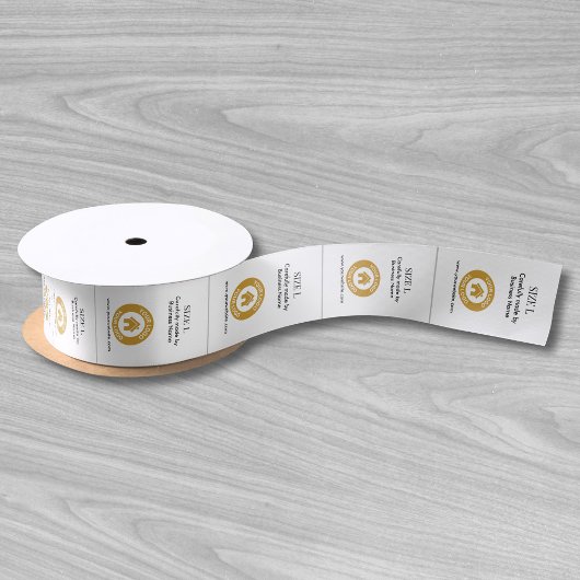 Etiketten voor kleding en kleding op maat - wit Lo Satijnen Lint