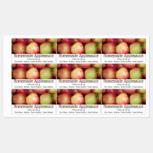 Etiketten voor levensmiddelen - Krat van appels Labels
