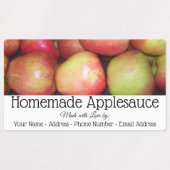 Etiketten voor levensmiddelen - Krat van appels Labels (Design 2)