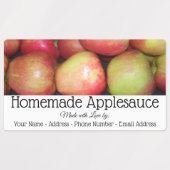 Etiketten voor levensmiddelen - Krat van appels Labels (Design 1)