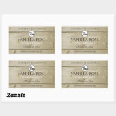 Etiketten voor lichte houten korrels en Logo (Vel)