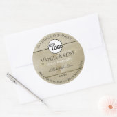 Etiketten voor lichte houten korrels en Logo (Envelop)