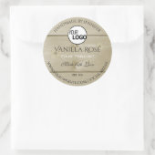 Etiketten voor lichte houten korrels en Logo (Tas)