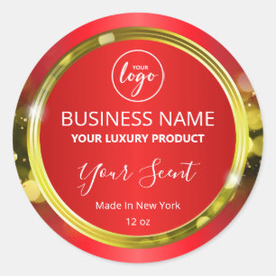 Etiketten voor magisch kerstrood Logo