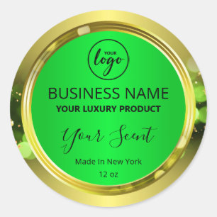 Etiketten voor magische kerstgouden Logo