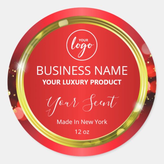 Etiketten voor magische kerstrode Logo (Voorkant)