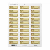 Etiketten voor Matte goud (Full Sheet)