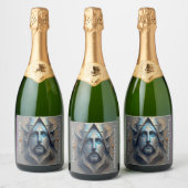 Etiketten voor mousserende wijnflessen (4" x 3,5") (Flessen)