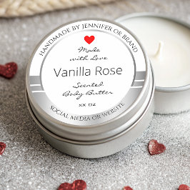 Etiketten voor nieuwe productverpakkingen: wit en