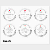 Etiketten voor nieuwe productverpakkingen: wit en (Vel)