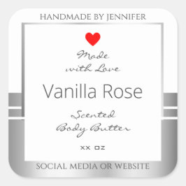 Etiketten voor nieuwe productverpakkingen: wit en