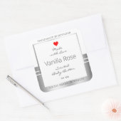 Etiketten voor nieuwe productverpakkingen: wit en  (Envelop)